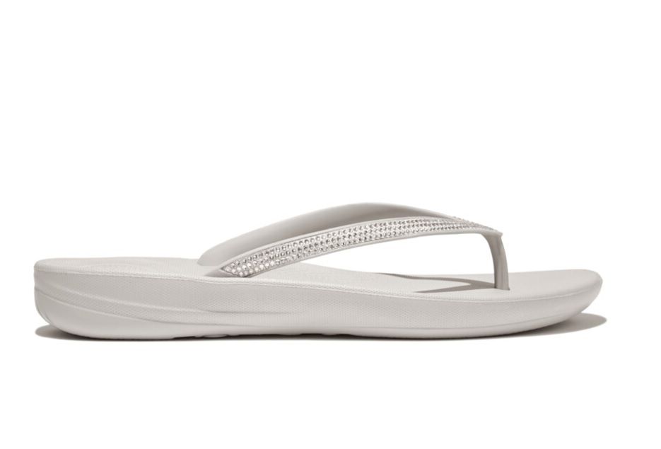 FitFlop iQushion Sparkle Tiptoe Grey | Shop Today. Get it Tomorrow ...