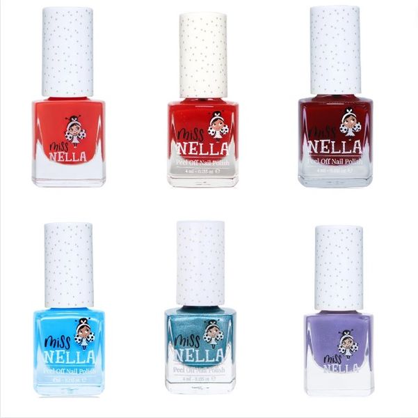 Miss Nella Supergirl Collection Nail Polish For Kids - 6 Pack