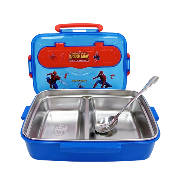 Superhero Stainless Steel Insulated Lunch Box with Cutlery