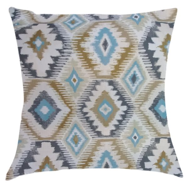 Outdoor Cream Pillow/Scatter Cushion With Diamond Patterns (Inner Included)