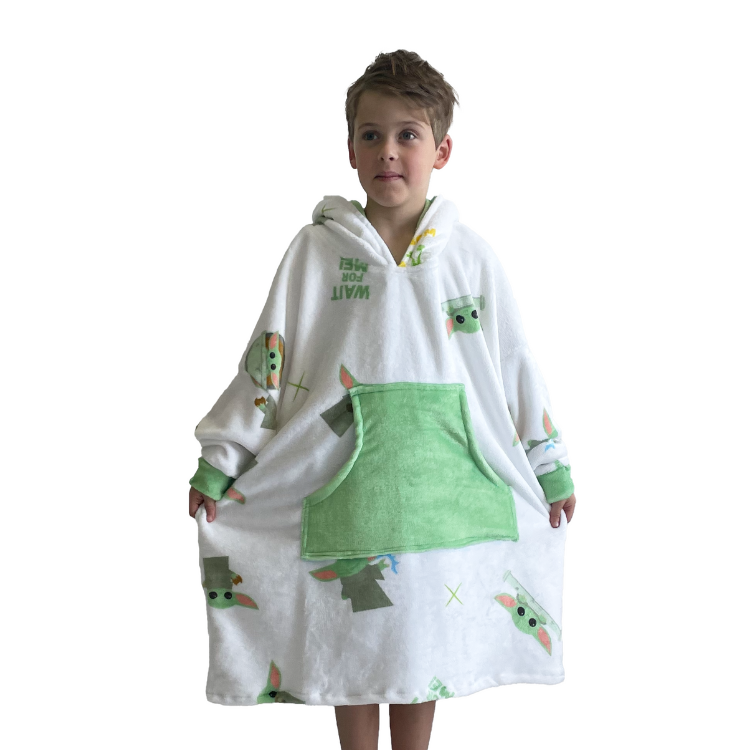 Oversized Fleece Blanket Hoodie Baby Yoda Kids Shop Today. Get it