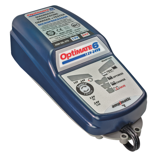 OptiMate 6 12V/24V Intelligent Battery Charger