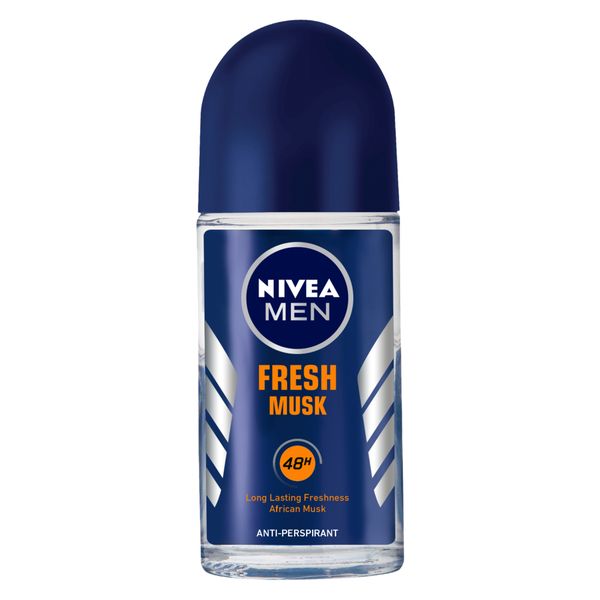 NIVEA MEN Fresh Musk Anti-perspirant Roll-On Deodorant, 50ml