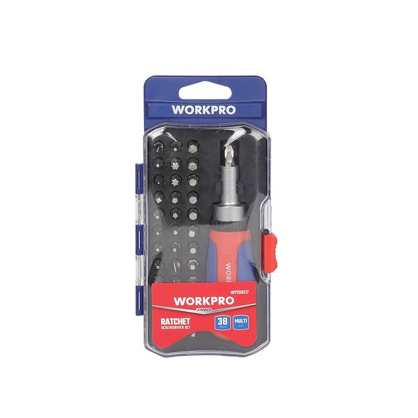 WORKPRO 38PC Ratcheting Screwdriver Set