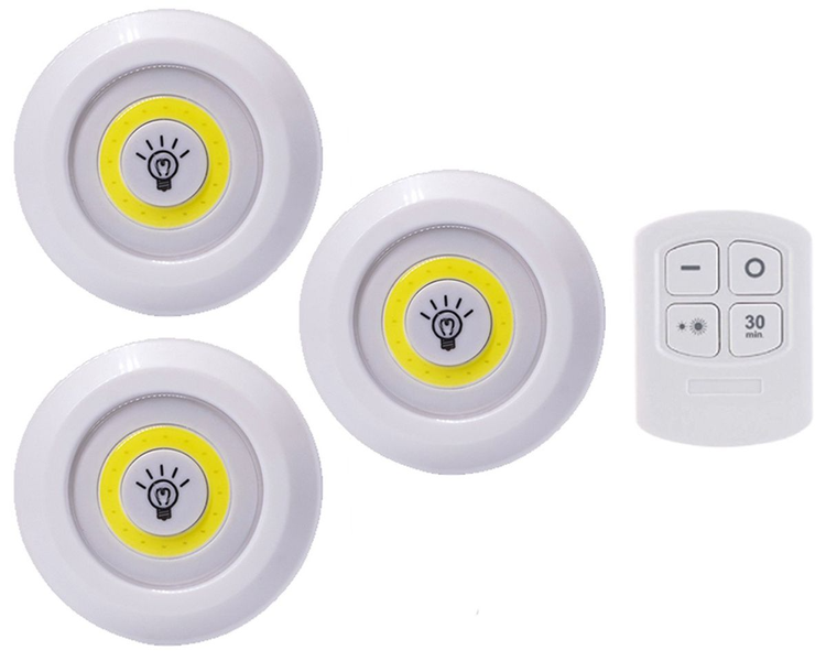 Ten-Tech LED Light 3 piece set with Remote Control