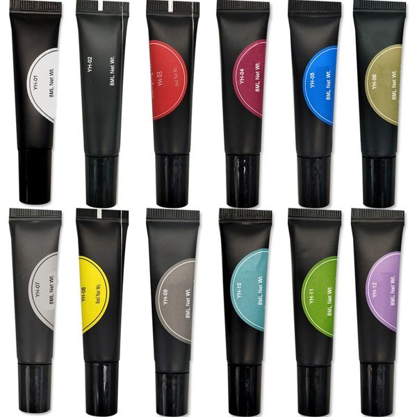 Nail Art Stamping UV Gel - 12 Piece