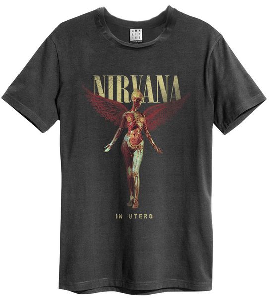 Nirvana - In Utero Colour: Vintage T-shirt Charcoal (Parallel Import)
