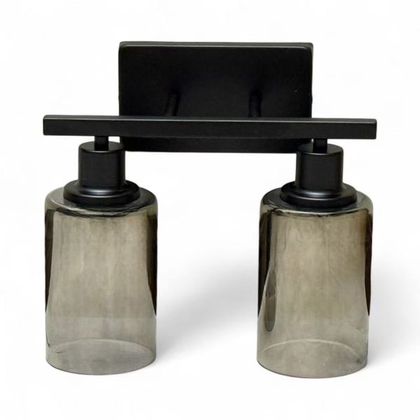 Vintage Industrial 2-Light Bathroom Vanity Light Fixtures-MRUL