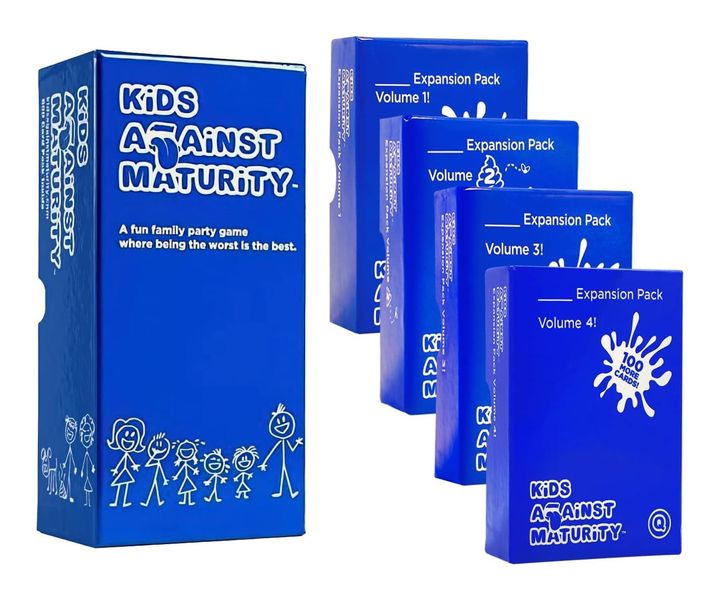 Kids Against Maturity: Combo Pack Original Core Game with Expansion 1-4