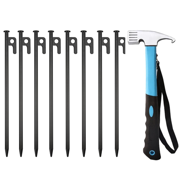 Tent Stake and Hammer Set