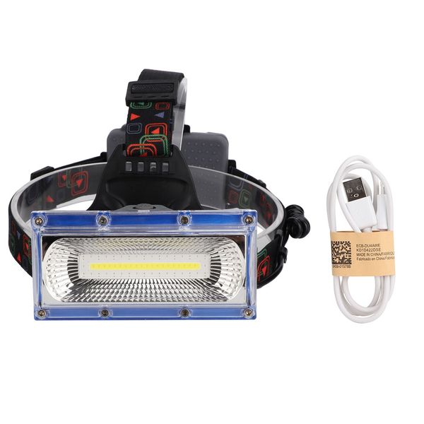 Headlamp Cob Led Headlight Usb Charging Super Bright Light for Camping