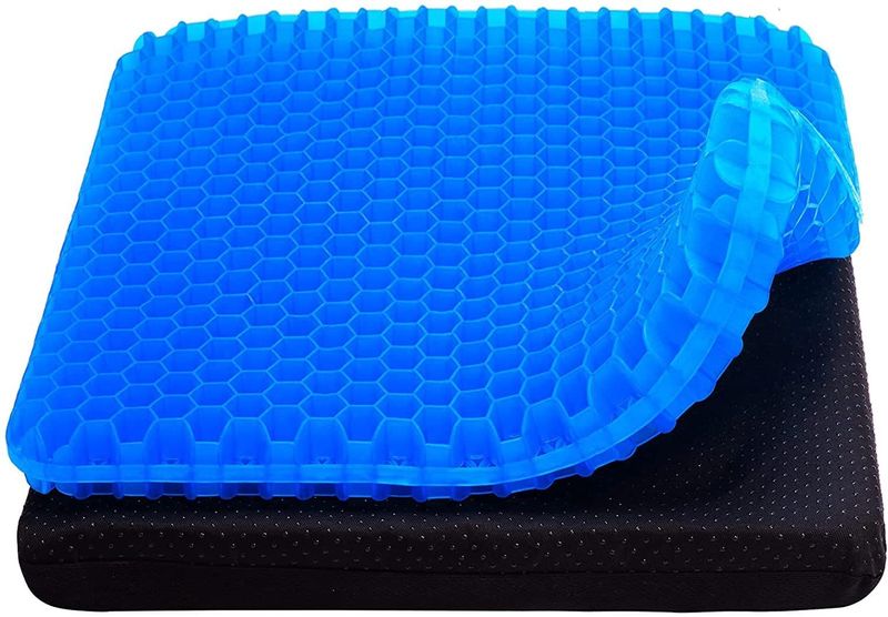 Gel Seat Cushion, Honeycomb Design Double Thick Gel Cushion