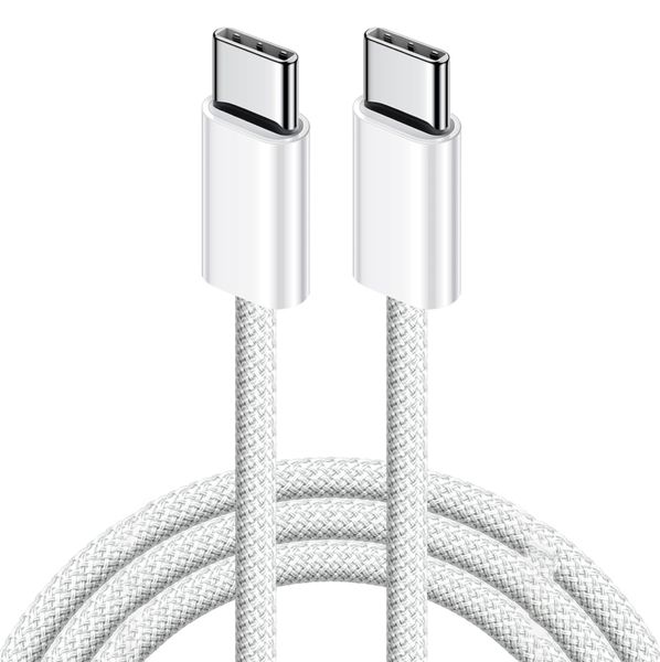 30W Braided USB-C to USB-C Charger Cable