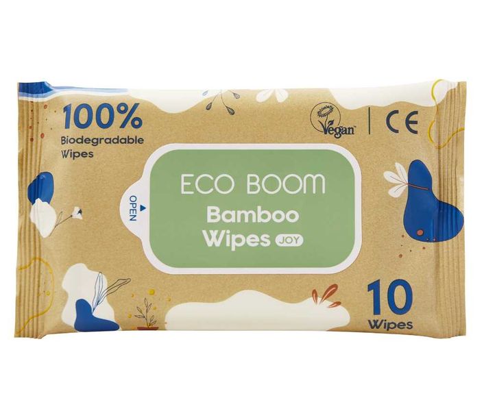 Eco Boom Baby Wipes 10 Packs of 10 Pcs