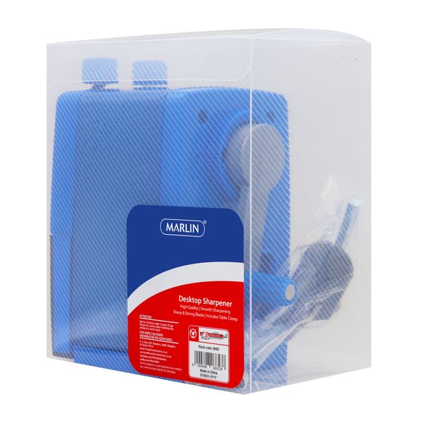 Marlin desktop sharpener metal &amp; plastic in pvc box