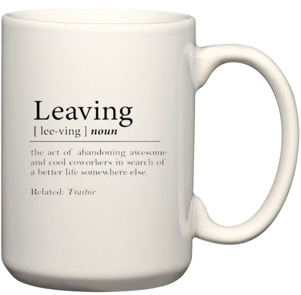 Leaving Noun Coworker Gift Coffee Mug