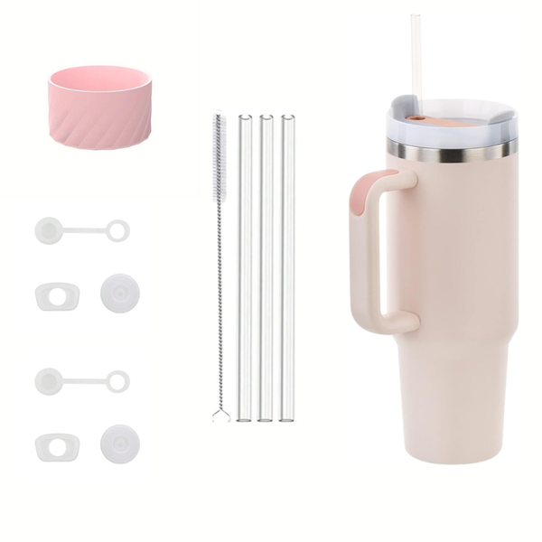 1.2L Tumbler Combo (with 4 Straws, Brush, 2 Straw Cover, Sleeve)