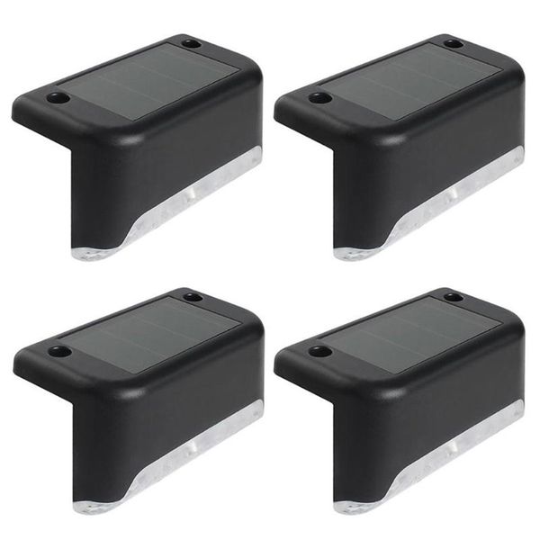 4-Pack Solar LED Deck Step Pathway Lights