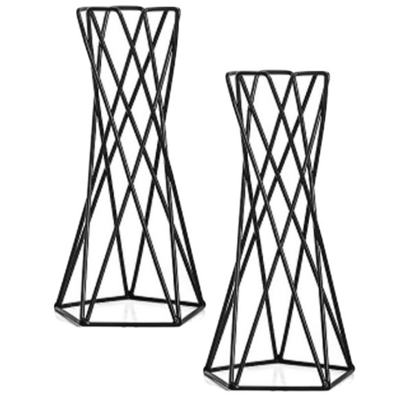 Garden Home Decor Geometric Standing Pot Plants Set of 2 Air Plants