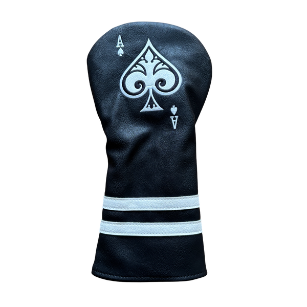 Ace of Spades Design Driver Golf Club Head Cover