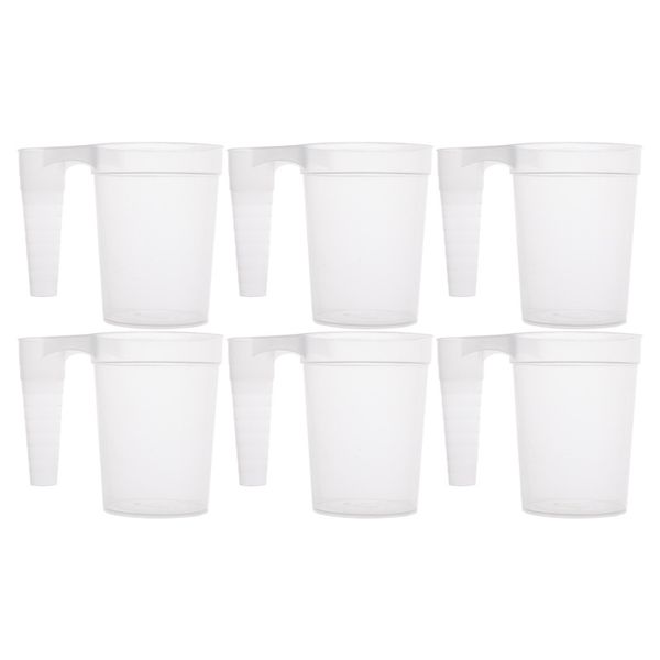 Bar Butler Stacking Beer Mug Plastic 6 Pack - 500ml