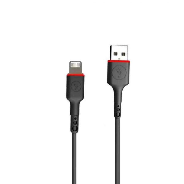 iPhone Lightning Fast Charging USB Data Cable Strong Bendable - Black