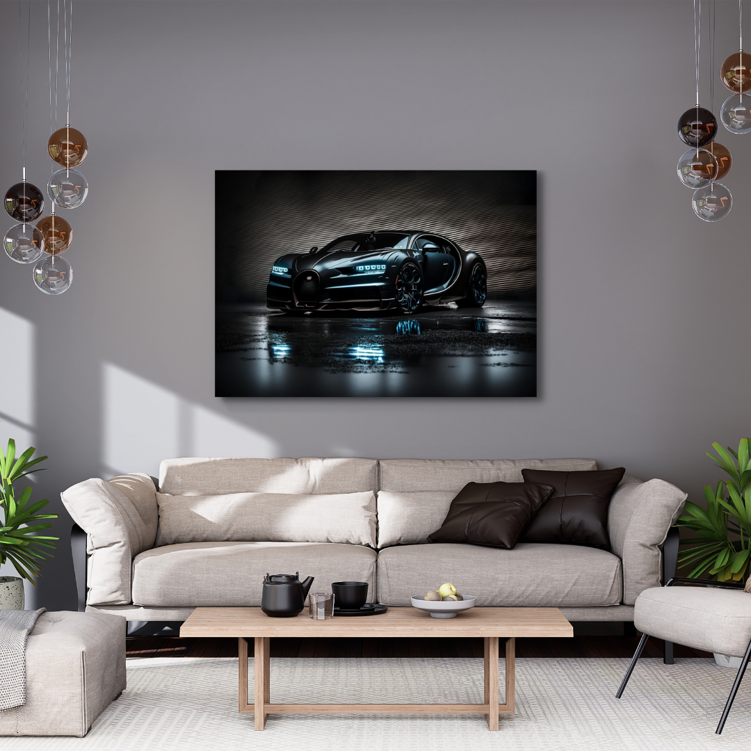 Canvas Wall Art - Bugatti Chiron Artwork