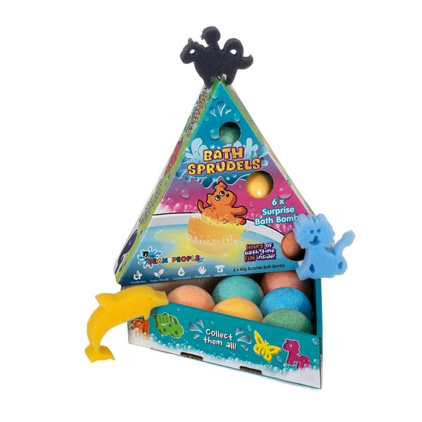 The Bean People Bath Sprudel with Animals - 6 Pack