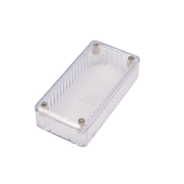 1591AT Polycarbonate Enclosure 100x50x21mm Clear IP54 with Card Guides