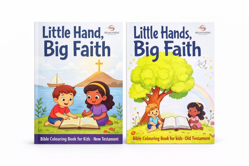 Little Hands, Big Faith - Bible Colouring Book Combo (Old &amp; New Testament)