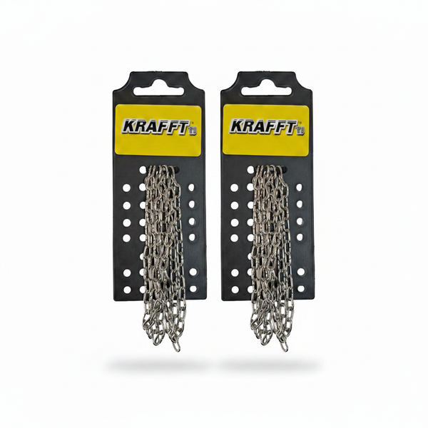 Brass Plated Clock Chain 1.6mm x 1m for Hanging Lightweight Items - 2 Pack