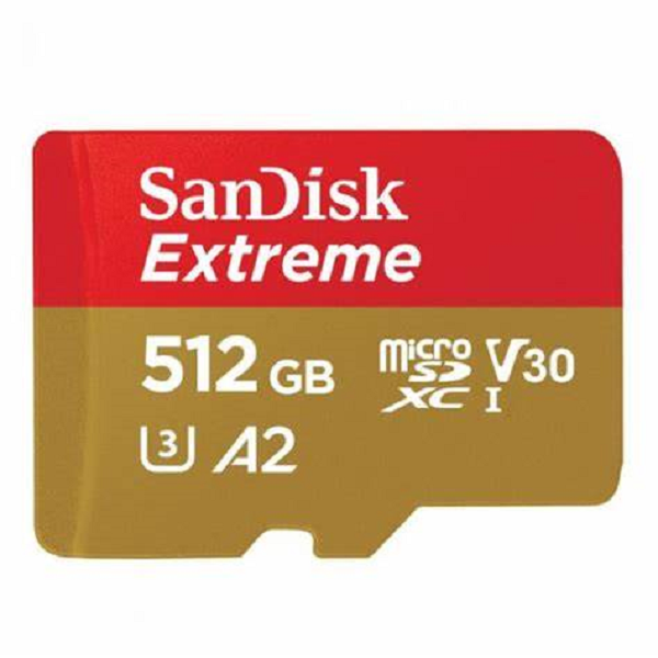 SanDisk 512GB Extreme Micro SDXC UHS I CARD