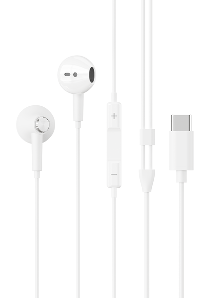 TechZA Type-C Semi In-Ear Earphones with Microphone - Hi-Fi Sound -TZ-HF12