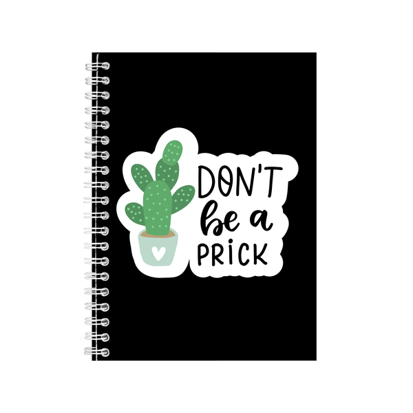 Prick A5 Notebook Pad Succulant Lovers Trendy Graphic Birthday Present 027