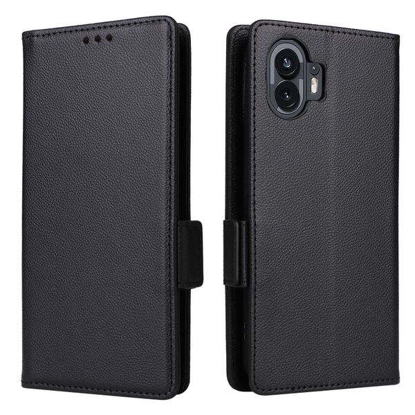 Lychee Patterned Leather Cover Compatible With Nothing Phone 3A Pro