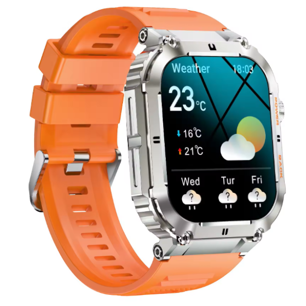 IP67 Water Resistance Smart Watch With Health &amp; Fitness Tracking - Orange