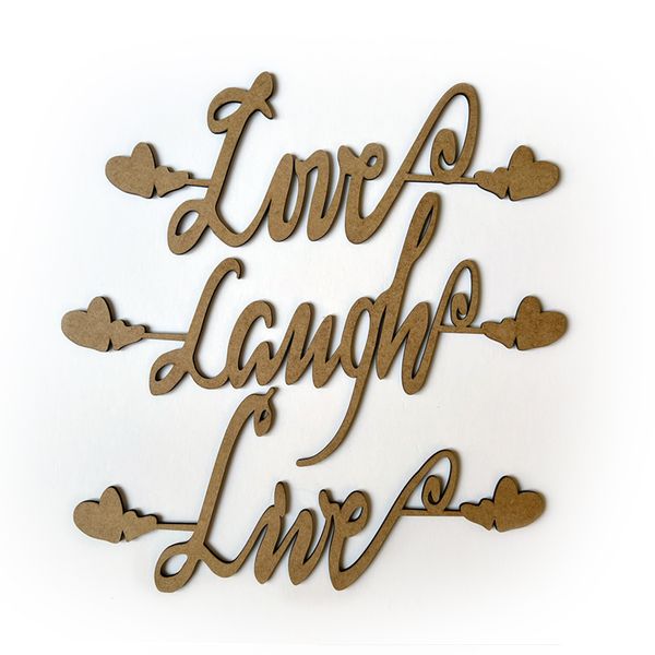 3 Piece - Live, Love, Laugh Wall Art