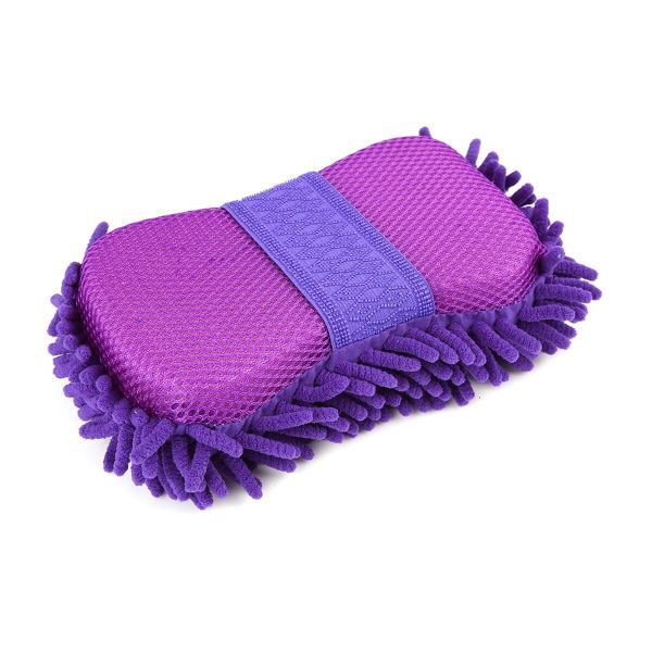 Multifunctional, Household and Car Cleaning Microfibre Supermitt-purple
