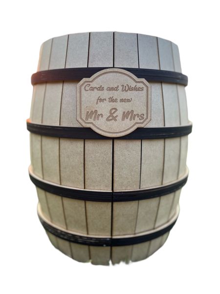 Wedding Post Box Wine Barrel for envelopes gift cards money