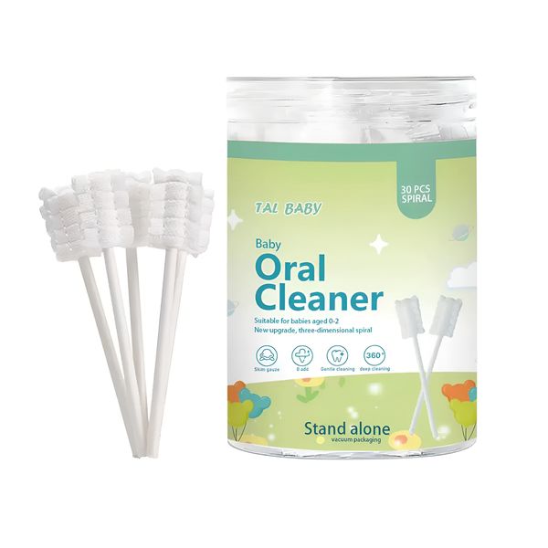 30 Piece Baby Oral Cleaner Tongue Cleaner for Newborn Gum Cleaner - Canning