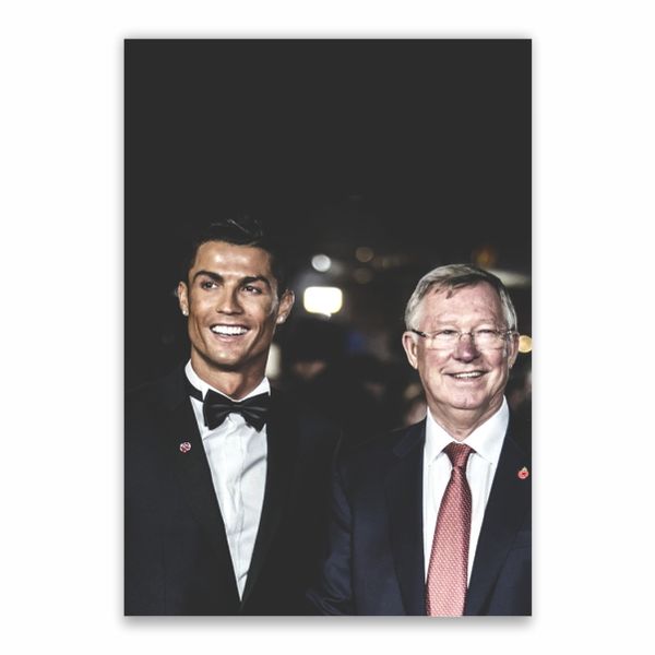 Cristiano Ronaldo and Alex Ferguson Poster - A1