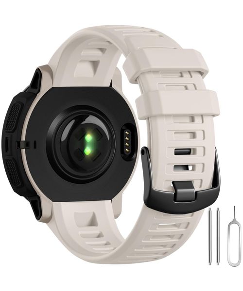 22mm Soft Silicone Sport Strap Compatible with Garmin Instinct 2 Watch Band