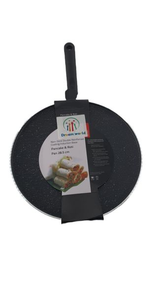 Dream World 28.5cm Cream Non-Stick Fry pan - Marble Design