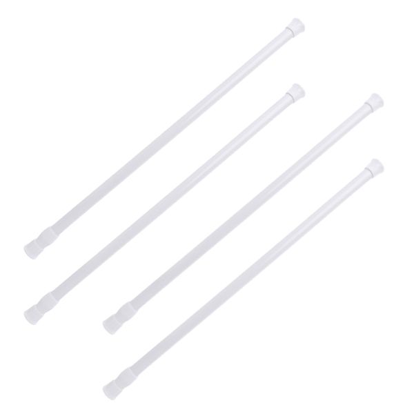 Home Bathroom Adjustable Telescopic Rod Hanger Set of 4