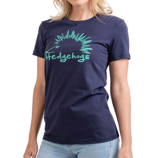 Hedgehogs-Ladies-BasicCrewSsTee-Navy