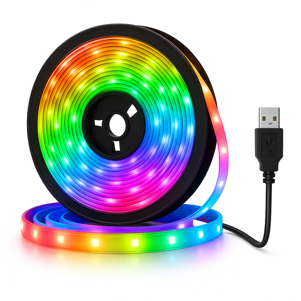 Bluetooth RGB LED Strip - 5M 5V USB Color Light