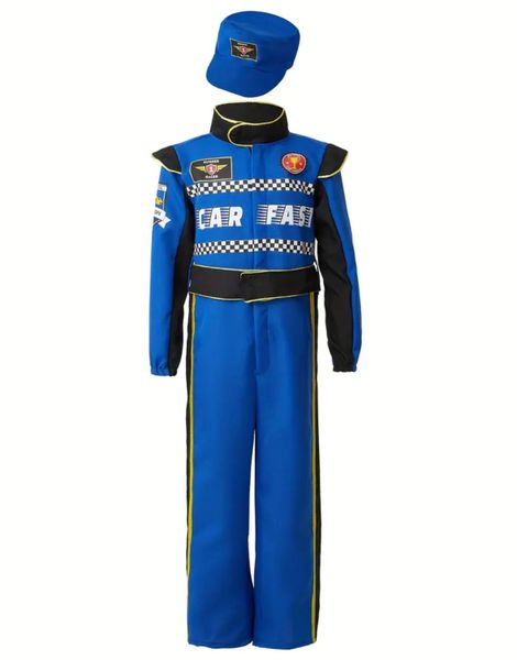 Navy Blue Race Car Costume