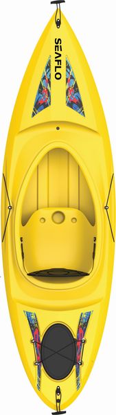 Seaflo Sit In Kayak with Oars - 125kg Capacity - Yellow