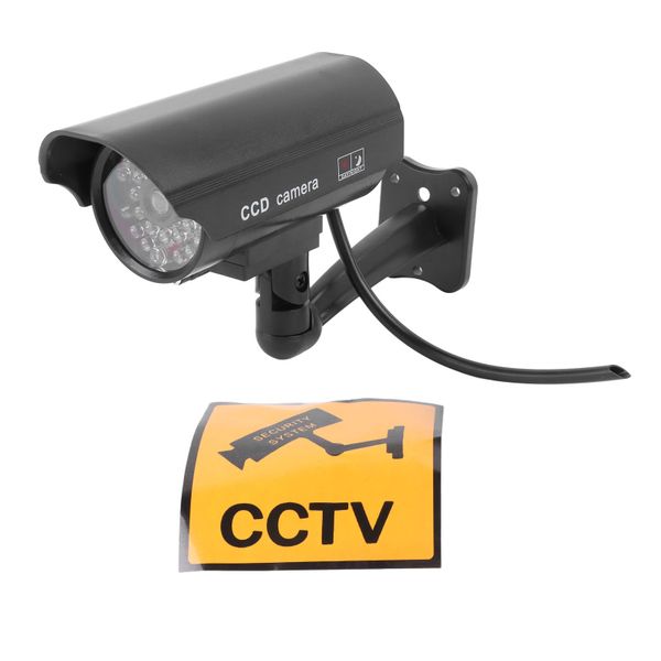 Dummy Fake Security Camera Red Flashing LED CCTV