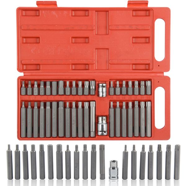 40 Piece Torx Star Spline Hex Socket Bit Set Tool Kit (Parallel Import)